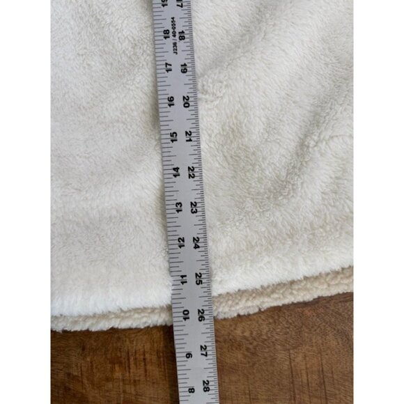 Vans Sherpa Lined Jacket Womens XL Fleece Avondale Cream Beige Full Zip Checker - Picture 11 of 14